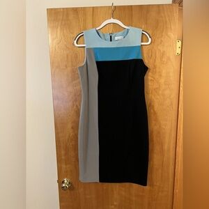 Calvin Klein Colorblock Sheath Dress size 4